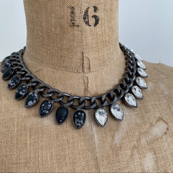 COCOA jewelry bold grey spike necklace. - Picture 3 of 6